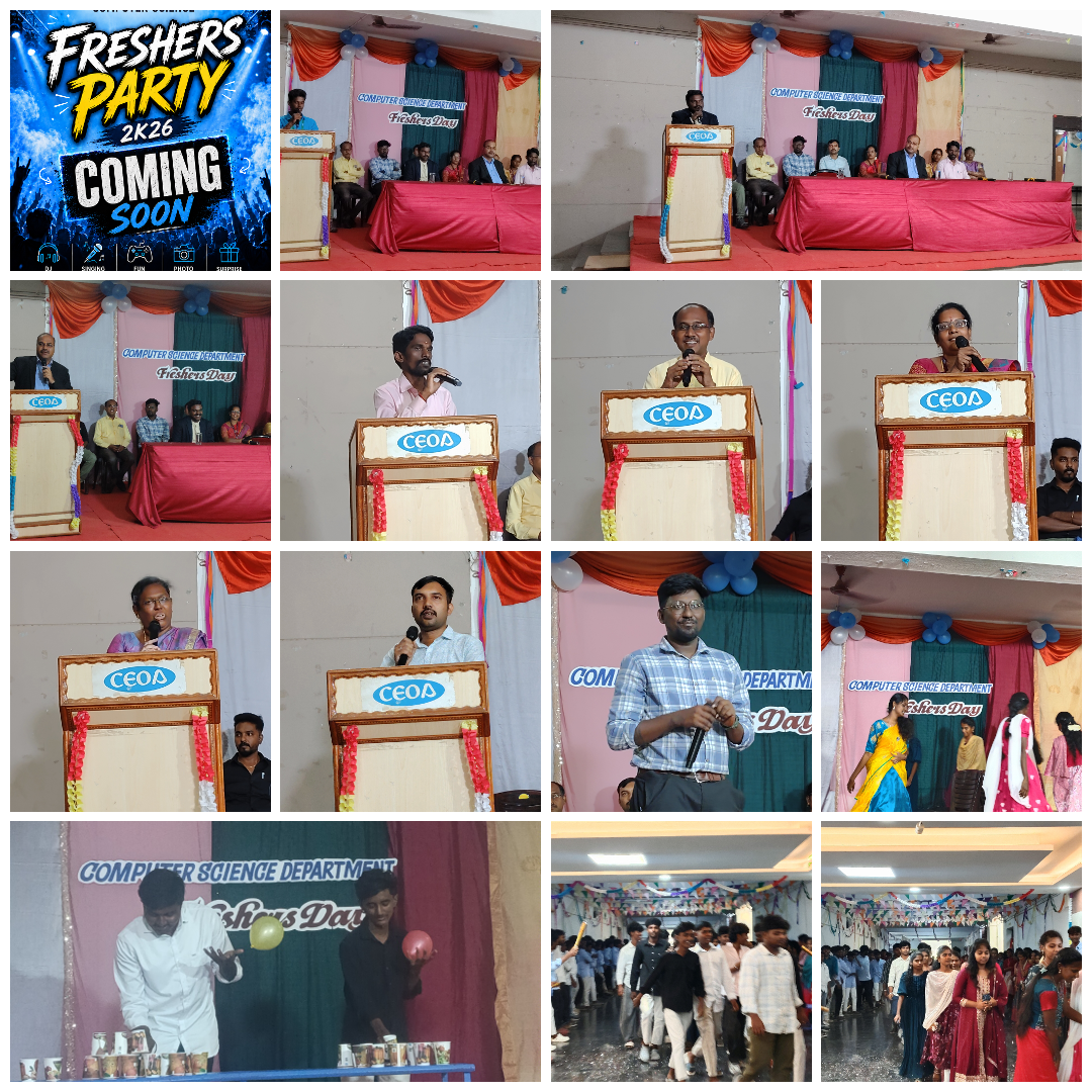 Freshers Day Celebration Department of Computer Science